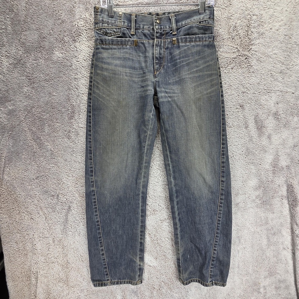 Vintage Levis Engineered Jeans Youth Blue Twisted Zip Fly Denim Fits 28x28
